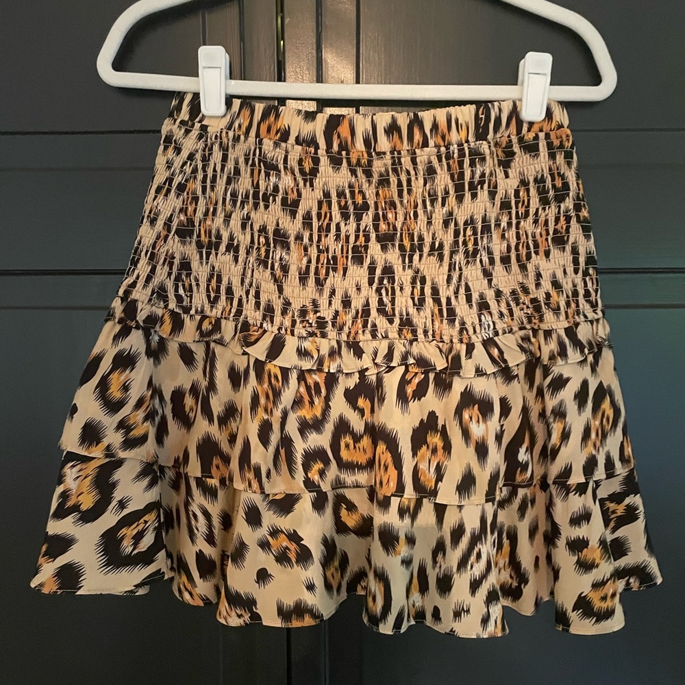 Cheetah print skirt
